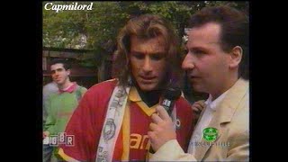 Intervista a CLAUDIO CANIGGIA il giorno della quotpresentazionequot in maglia giallorossa 27051992 [upl. by Hildegarde266]