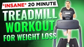 20Minute Treadmill Workout for Weight Loss  Quick amp Effective HIIT🔥 [upl. by Elbys899]