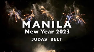 Manila New Year Fireworks amp Sparklers  4K HDR  Welcome 2023 Celebration Manila Philippines [upl. by Michale633]