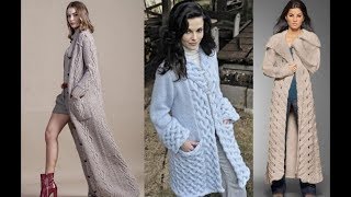 Связать Кардиган Спицами для Женщины  модели 2019  Knit Cardigan Spokes for Woman [upl. by Enitsej268]