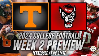 Tennessee at NC State Preview  College Football Week 2 2024 [upl. by Fasa344]