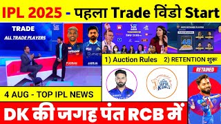 IPL 2025  10 Big News  Impact Rule BCCI Trade Dk Replacement Kkr Retention Msd Retirement [upl. by Dinny]