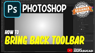 Photoshop How To Bring Back Toolbar [upl. by Linad]