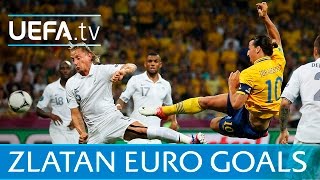 Zlatan Ibrahimović Watch all of his EURO goals [upl. by Eiznekcam]