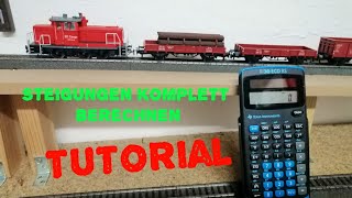 3Tutorial Steigungen berechnen Let´s Modellbahn [upl. by Gaby]