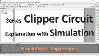 Series clipper circuit explained using simulation in multisim  Series clippers circuit simulation [upl. by Emie]