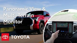 How Panoramic View Monitor and MultiTerrain Monitor Work  Toyota [upl. by Balsam]