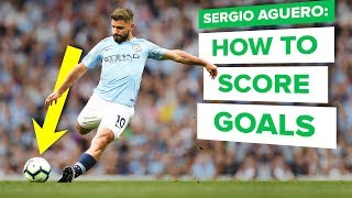 HOW TO SCORE MORE GOALS  Sergio Aguero pro tips [upl. by Nesnah356]