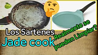 Como limpiar los sartenes JADE COOK  Realmente se pueden limpiar🤔 [upl. by Asillem604]