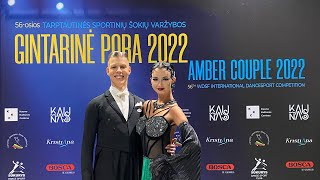 WDSF Amber Cup 2022 Aurimas MeskaampAine RutkauskaiteLTU [upl. by Sedinoel]