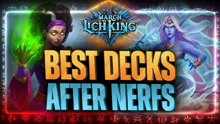 Top 10 Best Decks After Nerfs and Buffs  Hearthstone Best Decks [upl. by Lyndsey]