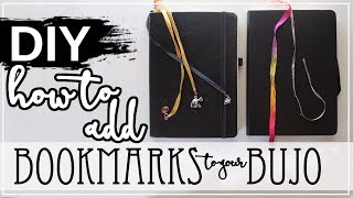 DIY Bullet Journal Hacks  How To Add a Bookmark to your Bullet Journal [upl. by Reisfield830]