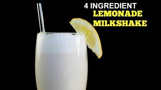 4 INGREDIENT LEMONADE MILKSHAKE [upl. by Asimaj909]