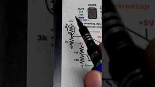 2nd LDR Brightness Controlled Op Amp Comparator LM358 Light Dependent Resistor electronics howto [upl. by Eineeuq253]