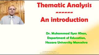 Thematic Analysis An Introduction [upl. by Torto]