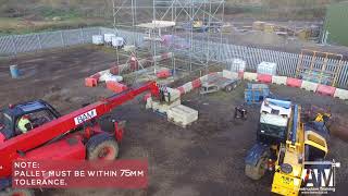 CPCS Telehandler Training  Stacking [upl. by Nicko183]