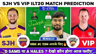 SJH vs VIP Dream11 SJH vs VIP Dream11 Prediction Sharjah Warriors vs Desert Vipers UAE T20 Team [upl. by Fagen731]