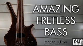 This bass is AMAZING  5 String Marleaux Diva Fretless demo [upl. by Hyacinthia]