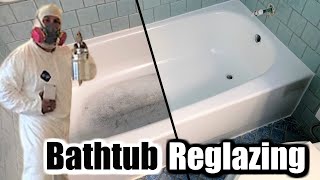 HOW TO REGLAZE A BATHTUB 3  PREPARING A BATHTUB TO BE REGLAZED  PAINTED [upl. by Htabmas]