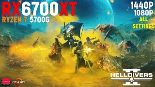 Helldivers 2  RX6700XT 12GB  Ryzen 7 5700G  16GB RAM [upl. by Nailluj]