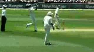 Ashes 2006  Freddie Flintoffs first ball [upl. by Aisila]