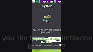 Sniping Wimbledon Picnic Backpack roblox robloxugcitem robloxlimiteds robloxedit robloxgamer [upl. by Dorn]