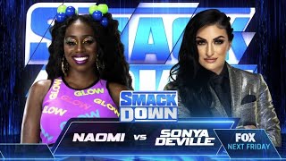 Sonya Deville vs Naomi Full Match Part 12 [upl. by Efinnej740]