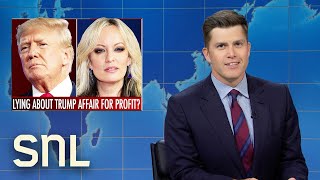 Weekend Update Stormy Daniels Says Trump Didnt Wear Condom RFK Jrs Parasitic Brain Worm  SNL [upl. by Devon110]