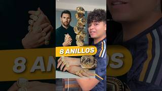 🐐 8 ANILLOS ♾️ DE ORO RECIBIÓ MESSI futbol viral football soccer shorts video short messi [upl. by Gerald]