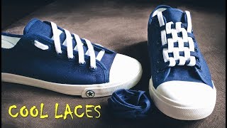 LACE SHOES  5 cool ideas how to tie shoe laces  shoes lace styles  how to lace converse [upl. by Reamy]