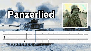 Panzerlied  German Military Song fingerstyle guitar TAB [upl. by Lecirg]