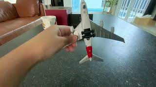 Unboxing Qantas A380 toy plane [upl. by Rukna]