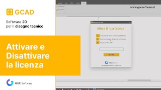 GCAD  Attivare e disattivare la licenza [upl. by Mighell]