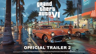 Grand Theft Auto VI  Official Trailer 2 JUST ONE WEEK [upl. by Daphie87]