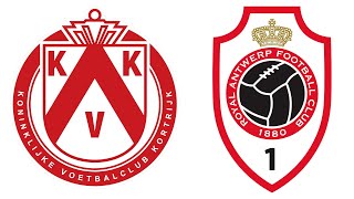 Kortrijk  Antwerp Jupiler Pro League  09112024 [upl. by Sucramad]