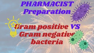 Gram positive VS Negative bacteria I MHSRB Pharmacist I Microbiology for Pharmacist exam I Pharmacy [upl. by Arnon]