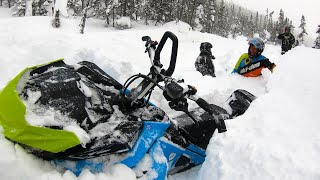 Best Snowmobiling Mont Valin Quebec 2020 Backcountry  SkiDoo Hors Piste  4 Season Bros [upl. by Lynnet447]