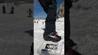 Jumping into the snowboard season with Clew Step In bindings clewsnowboarding snowboarding [upl. by Milore]