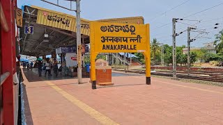 ANAKAPALLE RAILWAY STATION UNSCHEDULED HALT ON BOARD ARRIVING amp DEPARTING KURNOOLVSKP SUMMER SPL [upl. by Sybilla]