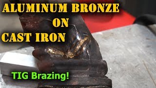 TFS Cast Iron Weld Repair with Aluminum Bronze [upl. by Noell]