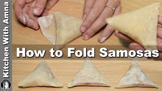 How to fold Samosa perfectly  Homemade Samosa Patti Recipe  Kitchen With Amna [upl. by Yaja]