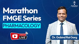 Marathon FMGE Series Pharmacology by Dr Gobind Rai Garg  Cerebellum Academy [upl. by Soalokin]