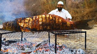 40 Kg Full Fish BBQ Recipe  Big Murrel Sea Fish Grill Recipe  Nawabs kitchen [upl. by Nady]