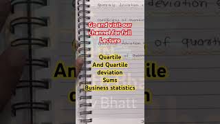 Quartile and Quartile Deviation Business statistics [upl. by Darrel]