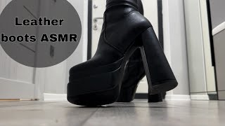 LEATHER BOOTS TRY ON  Siren Juliette [upl. by Benedix]