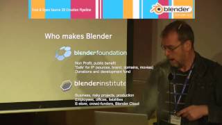 Ton Roosendaal gets hit by ceiling at Blender Conference [upl. by Nanine371]