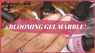 How To Do Marble Nails with Blooming Gel 🍂 Autumn Marble Nail Art [upl. by Bowers374]