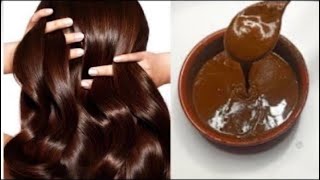 Natural brown hair dye using henna and honey to color gray hair oil egg coffee4k [upl. by Aicilehp354]