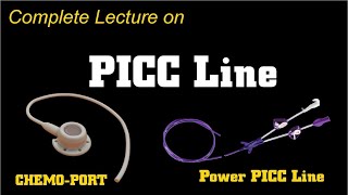 PICC Line  Peripheral inserted central catheter in hindi  PICC Line vs Central Line  Chemoport [upl. by Brandes]