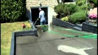 Resurfacing Driveway Color Asphalt Sealer Coating quotSuperCoatquot Sealcoating [upl. by Assilla]